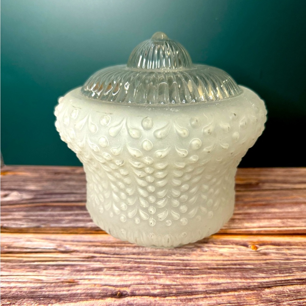 Antique Light Covers- Set of 3; 3” outside to outside opening